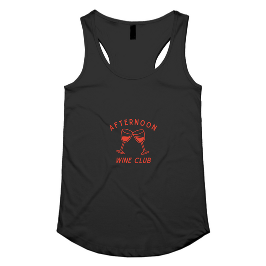 Afternoon Wine Club Womens Racerback Singlet