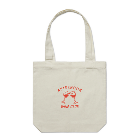 Afternoon Wine Club Tote Bag